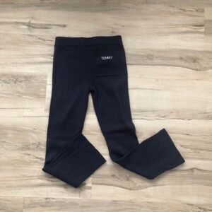 NWT!! Youth Girls (12/14) Blue Ribbed Tommy Hilfiger Bell Bottom Track Pants